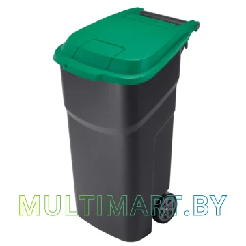 Контейнер для мусора Rotho Atlas 100 л 4510105053 (черный/зеленый) 